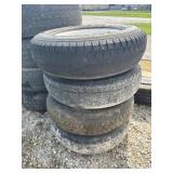 4-205/75R15 Tires w/ 5-Bolt Spoke Rim