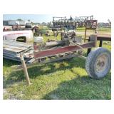 Wood Splitter on 2-Wheel Cart