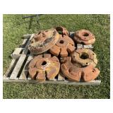 Pallet of Assorted Weights - Some 1/2 Weights