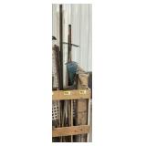 Tools - Splitting Maul, 2 Rakes, &