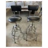 2 Craftsmen Adjustable Height Bar Stools w/ Backs