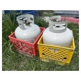 2- 20 lb LP Gas Cylinders