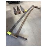 2 Cross Cut Saws & 3 Hand Saws