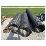 3 Pieces of Plastic Tile & Steel Pipe