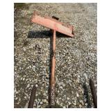 Skidsteer Steel Post Hole Pounder