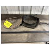 3 Cast Iron Pans