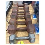 7 Dumbell Weights