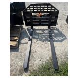 Skidsteer Mount Pallet Forks, Unused