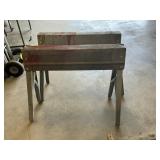 2 Metal Folding Saw Horses & More