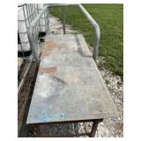 Steel Work Bench & Iron Rack