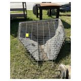 2 Poly Auger Hoppers & 1 Homemade Shield