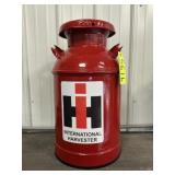 10 Gallon Cream Can - Painted w/ IH Emblems