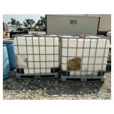 2-250 Gallon Totes - Made Into Dog House