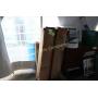 Two large rools of plastic sheeting and 1 roll of