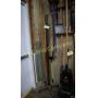 Antique wooden coat rack