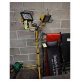 Double Work light on stand