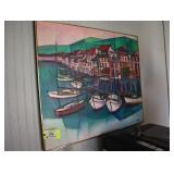 Giusti original oil painting Portofinoï¿½