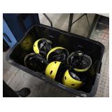 Lot of 6 Canoeing and Water Sport safety helmets