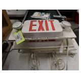 Lot of 4 electric/battery tent exit signs and