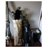 Lot of 2 sets of golf clubs, King Cobra Oversize