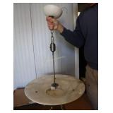 Alabaster stone 24 inch contemporary chandelier,