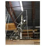 Rolling stairs, 5 step, in loft