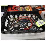 Lot of air fittings and gauges