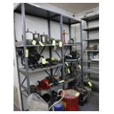 Lot of 2 metal shelves