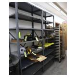 Lot of 2 metal shelves