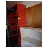 Lot of 2 metal shelves