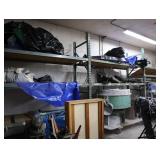 Sections of pallet racking