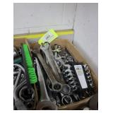 Assorted box wrenches