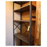 Lot of 2 metal shelves