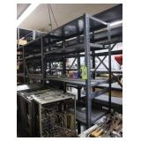 Lot of 3 metal shelves