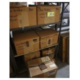 Walnut coin holders, 7 cases