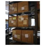 Lot of plastic boxes, 3in x 3in, 7 cases