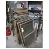 Paint spray screen frames