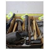 Assorted lot of hammers
