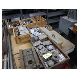 Lot of assorted trim tools, hubs, die sets