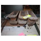 Lot of 6 ingot molds