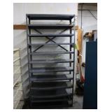 Metal shelving unit