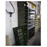 Lot of 25 metal stack bins