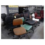 Assorted rolling chairs