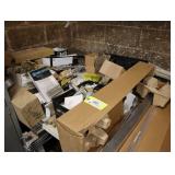 Assorted hardware, hinges, window accessories,