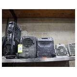 Lot of assorted electric heaters