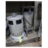 Lot of 2 propane area heaters