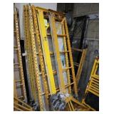 Lot of 3 sections of rolling staging