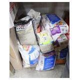 Lot of mortar and grout