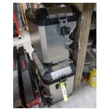 Pair of BMW metal saddlebags