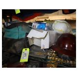 Safety gear, helmets glasses, masks
